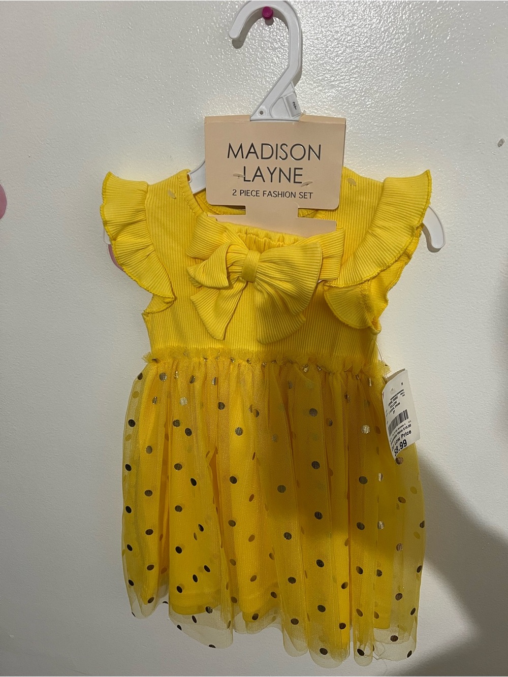 Lovely Yellow & Gold Dress